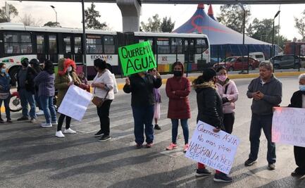 “¡Queremos agua!”: Habitantes de Ecatepec bloquean la Vía Morelos