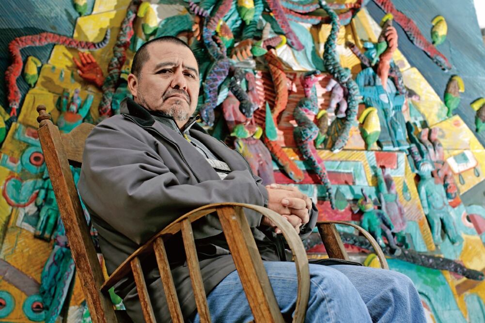 En su obra, Germán Venegas explora todas las cualidades de la diosa a través del color, el volumen y las formas (LUIS CORTÉS. EL UNIVERSAL)