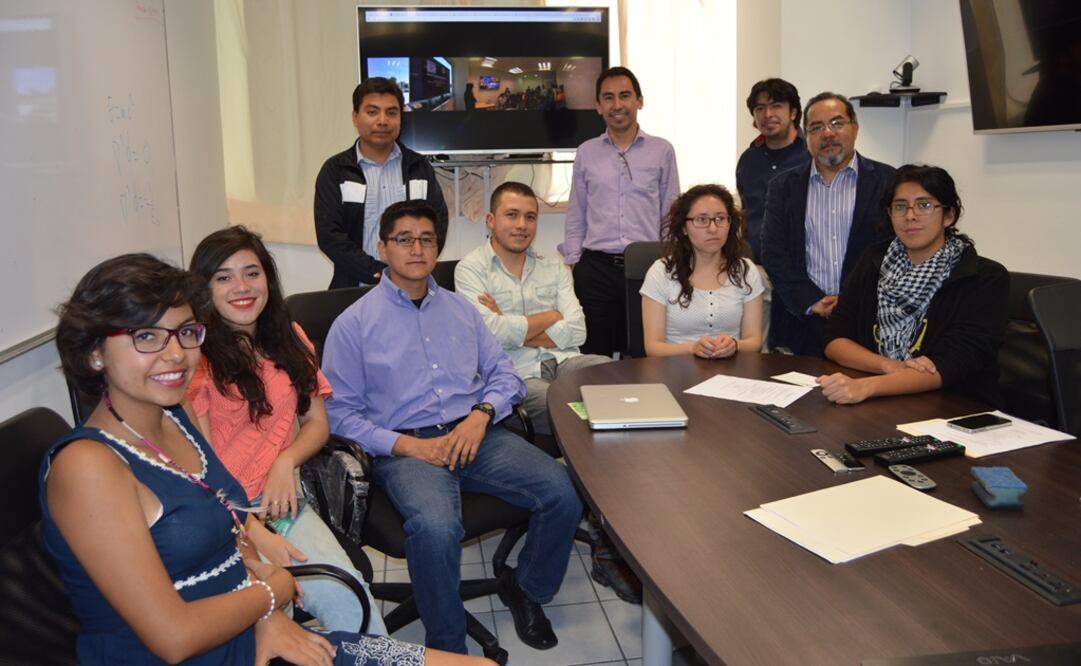 Estudiantes de preparatoria de la BUAP participan en Master Class del CERN 5. FOTO: Conacyt