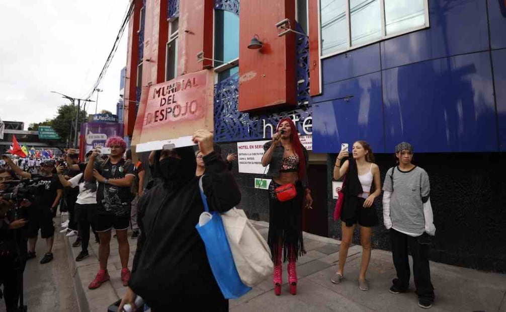 Trabajadoras sexuales en Tlalpan se manifiestan por la nueva ciclovía La Gran Tenochtitlán / Foto: Especial