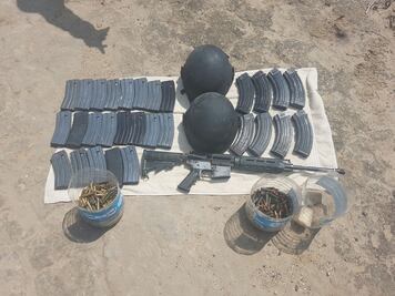 Militares aseguran vehículos y armas en Tamaulipas