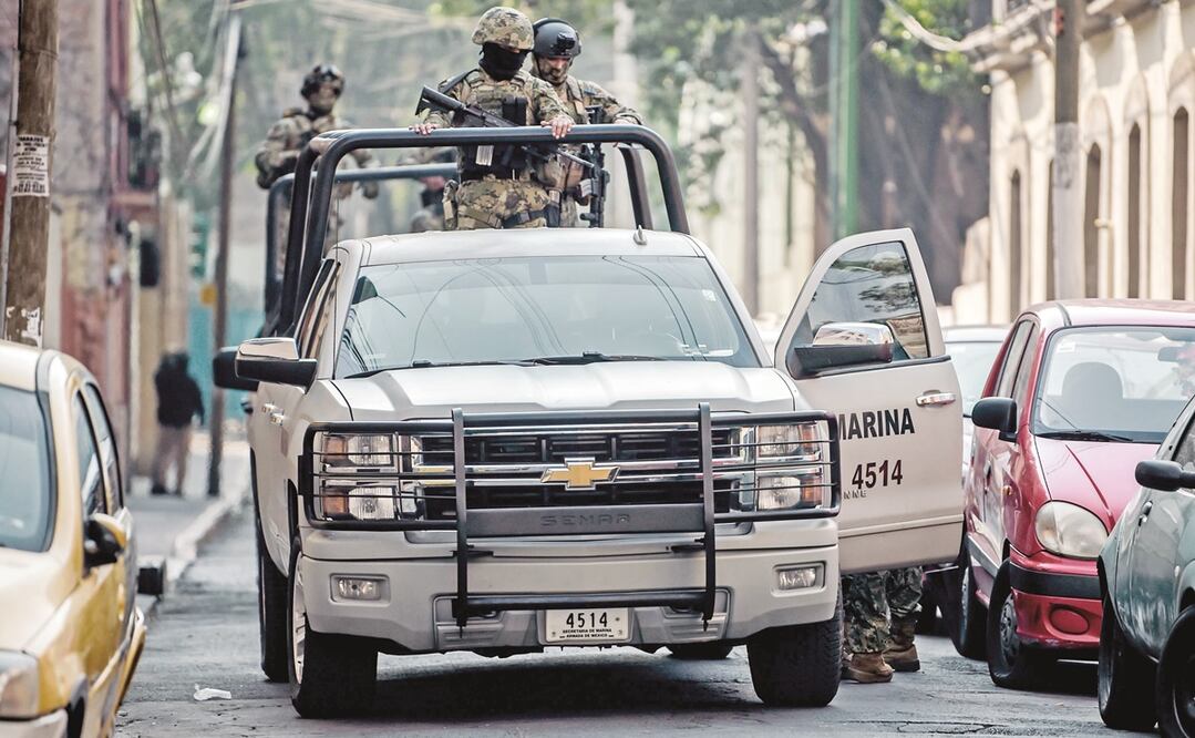Un operativo antidrogas en la Ciudad de México, en mayo de 2020. Foto: ARCHIVO AFP