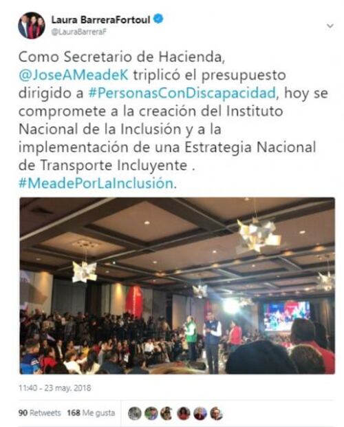  Verificado 2018: Candidata a diputada presume una propuesta de Meade como si fuera un logro de su gestión en Hacienda