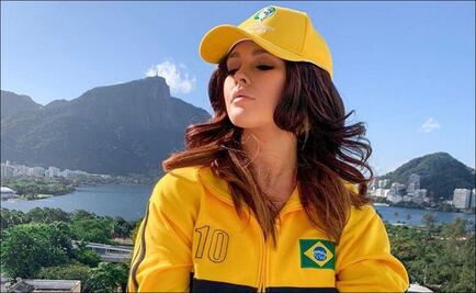 La modelo Kinsey Wolanski falló en invadir la final de Copa América