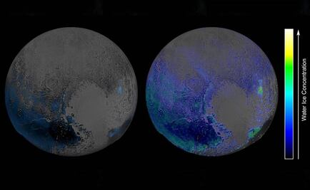 NASA halla reservas de agua congelada en Plutón