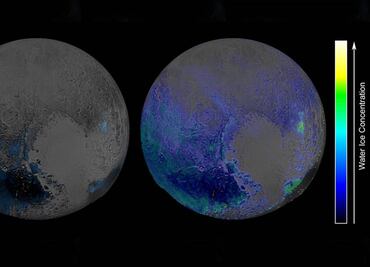 NASA halla reservas de agua congelada en Plutón