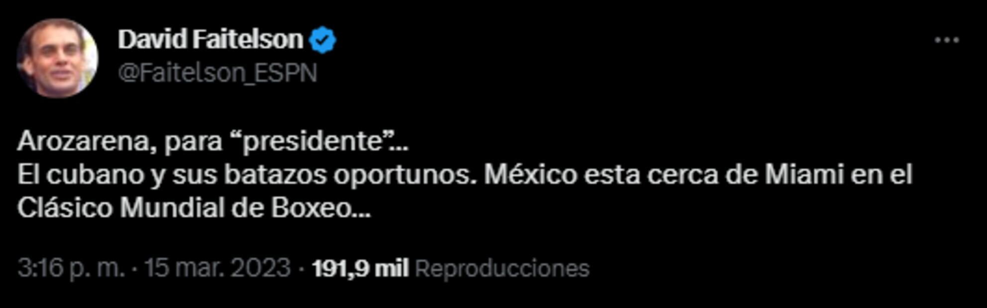 David Faitelson comete garrafal error en su intento por halagar a la Selección Mexicana de Beisbol