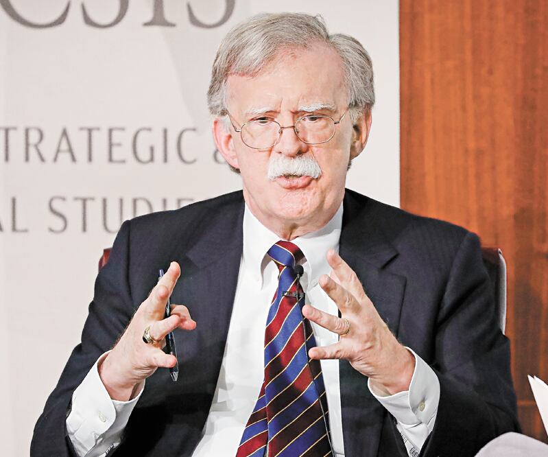 En la foto: JOHN BOLTON, Exasesor de Seguridad Nacional de Estados Unidos. ARCHIVO AP