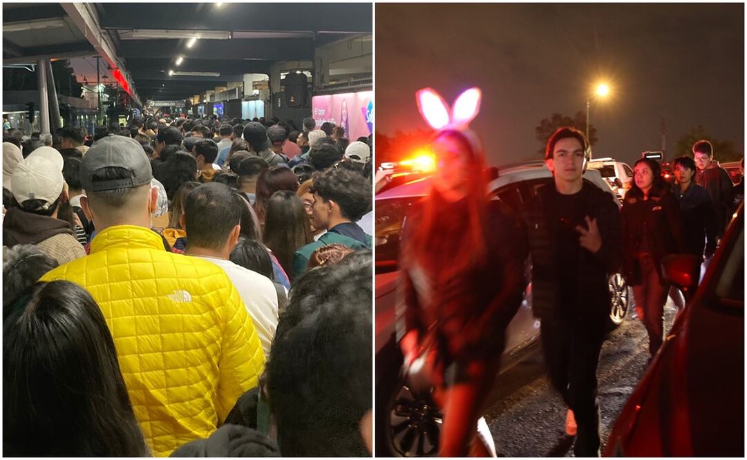 Caos por el concierto de Bad Bunny. Fotos: Germán Espinosa/ EL UNIVERSAL