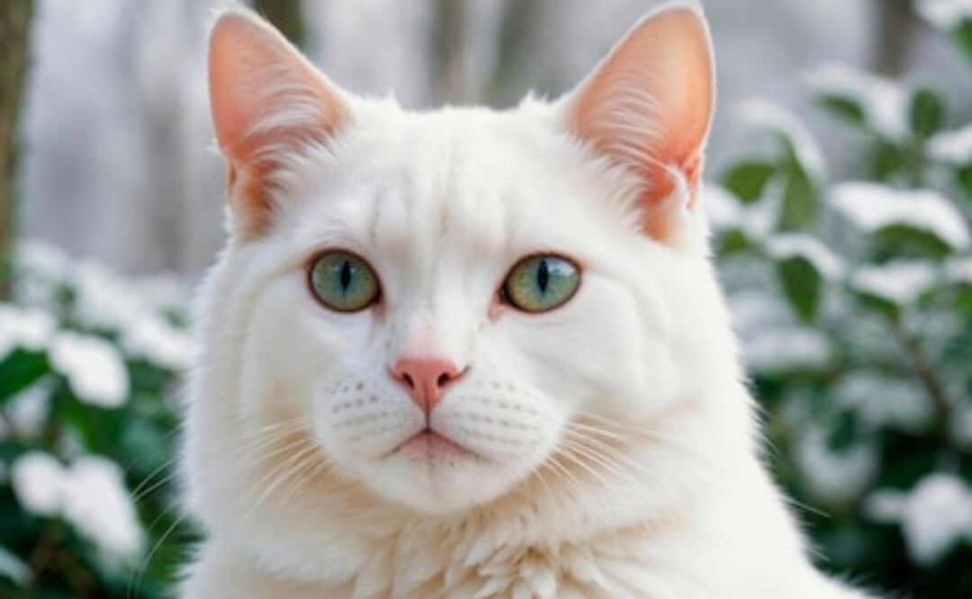 La sordera es más común en los gatos blancos, pero no una regla absoluta. Fuente: Freepik