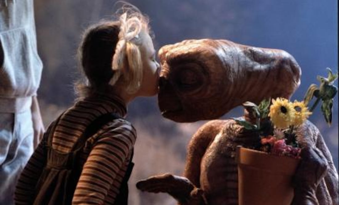 Escena de "E.T., el extraterrestre", de Steven Spielberg.