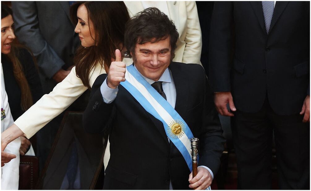 Javier Milei, presidente de Argentina. Foto: AFP