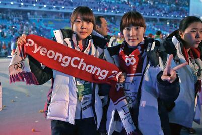 Patinadores norcoreanos, a PyeongChang