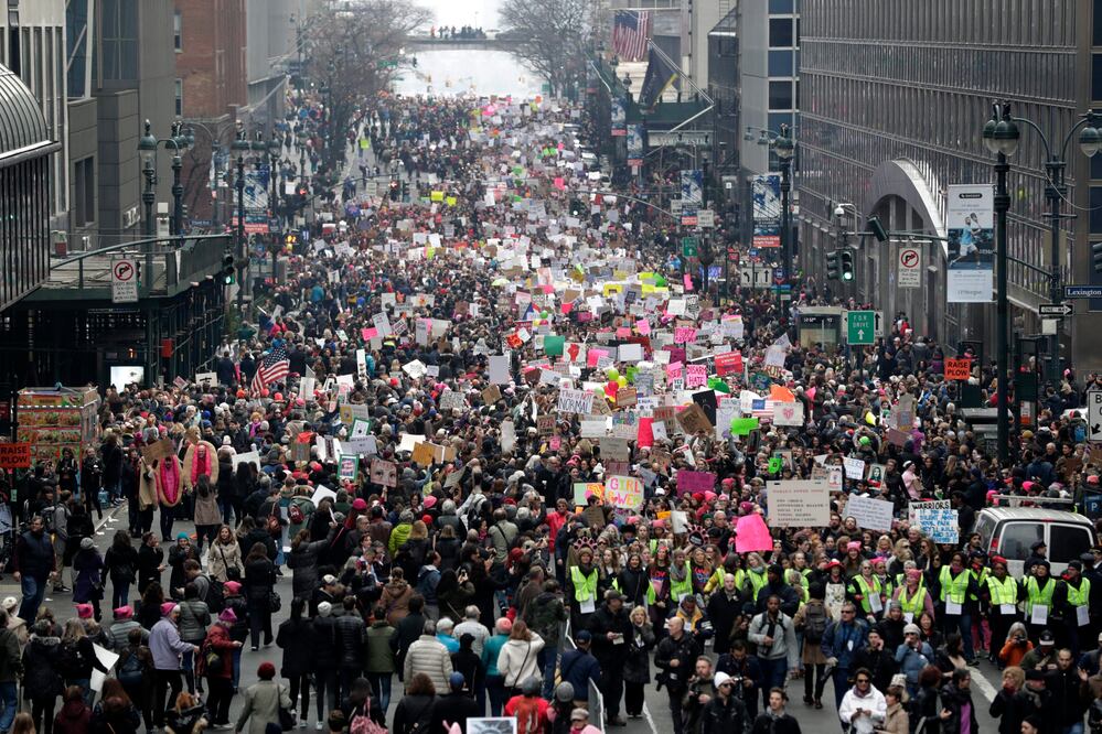 Mapa. Marcha de las Mujeres contra Trump en el mundo