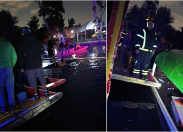 Tras riña, colapsan dos trajineras en embarcadero de Nativitas en Xochimilco