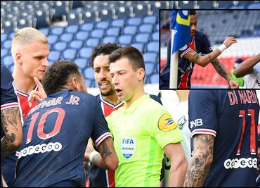 Neymar explota y se hace expulsar en derrota del PSG ante el Lille