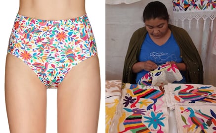 Acusan a United Colors of Benetton de usar bordados otomís en traje de baño