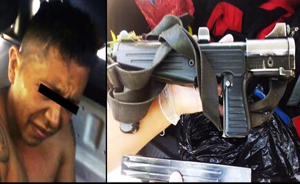 Policías se enfrentan a ladrón con subametralladora en Neza