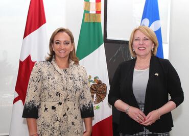 Ruiz Massieu se reúne con Christine St-Pierre, ministra de Quebec