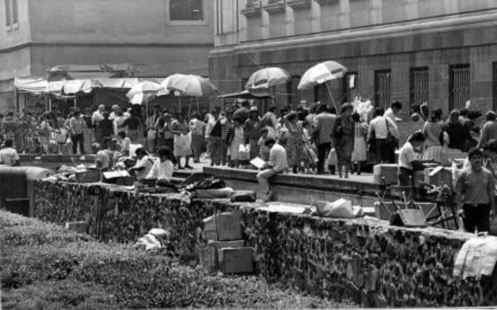 Cuando había canoas en el Centro Histórico