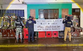 Decomisan 143 máquinas tragamonedas en Michoacán y Sonora; operativos contra la extorsión dejan un detenido