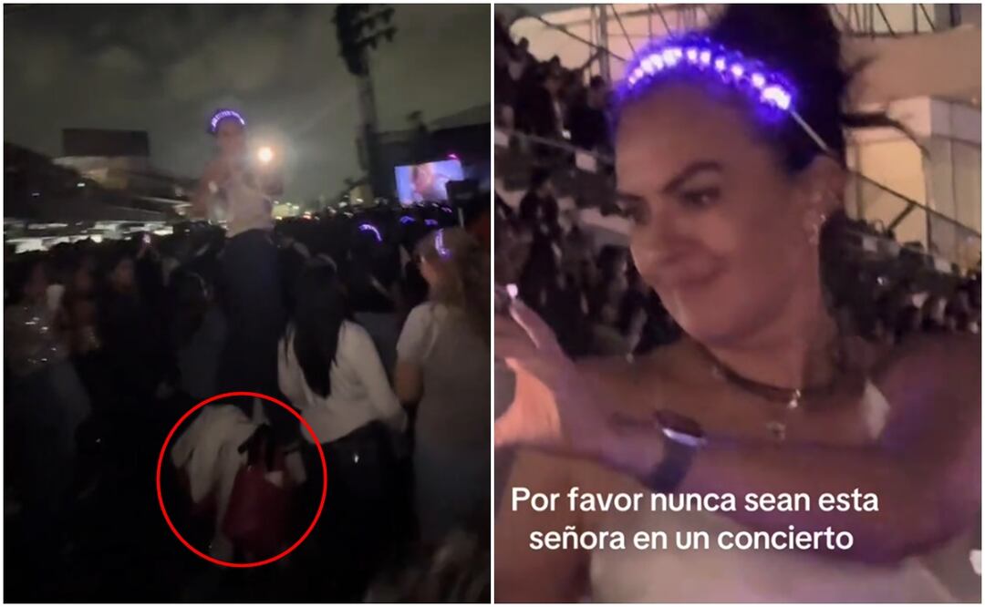 La mujer provocó la ira del público. Foto: TikTok