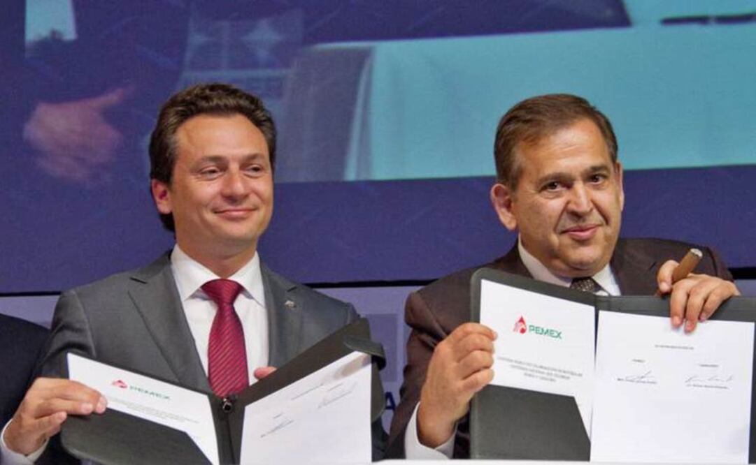 Emilio Lozoya Austin, exdirector de PEMEX, junto con el empresario Alonso Ancira (d) Foto: Cuertoscuro