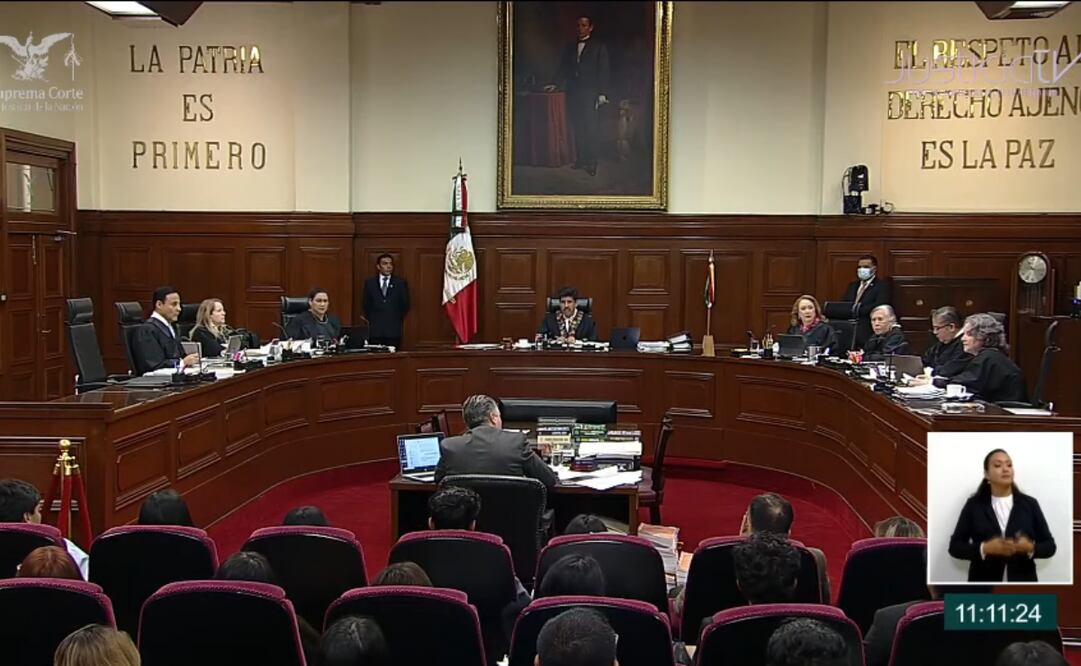 Primera sesión de la nueva SCJN, celebrada el pasado 11 de septiembre del 2025. Foto: Captura de pantalla.