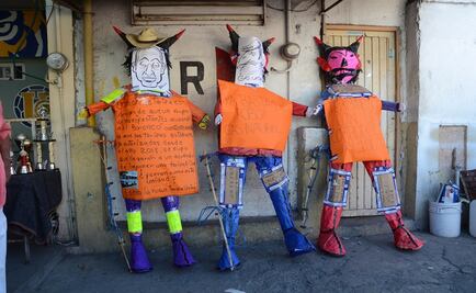 Queman Judas de "El Bronco" por pretender aumentar el transporte en Nuevo León