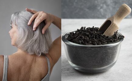 Cómo disimular las canas con té negro