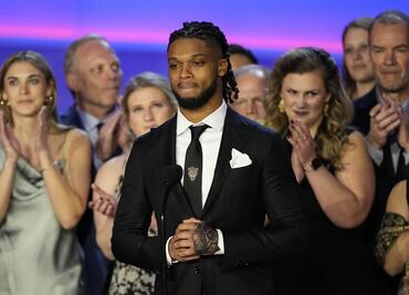 Damar Hamlin fue reconocido por la NFL y dejó un mensaje: "Tengo un largo recorrido por delante"