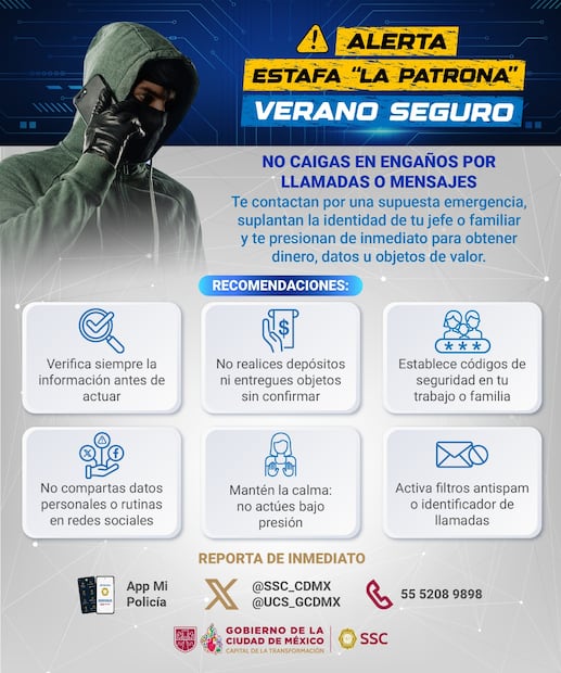 Estafa la patrona. Foto: Especial