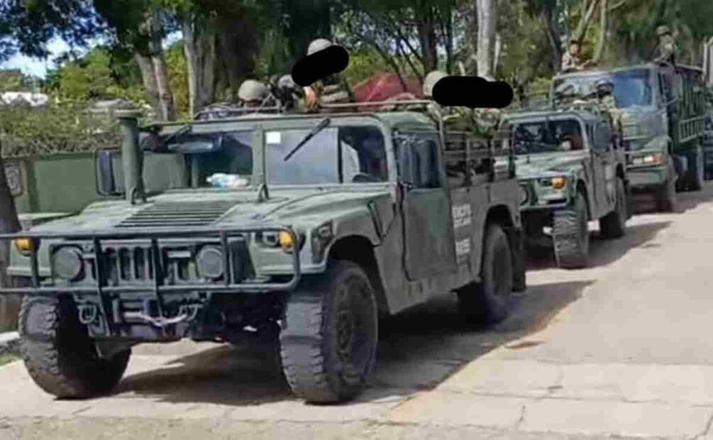 Los soldados y policías se encuentran en la cabecera municipal de Frontera Comalapa. Foto: Especial