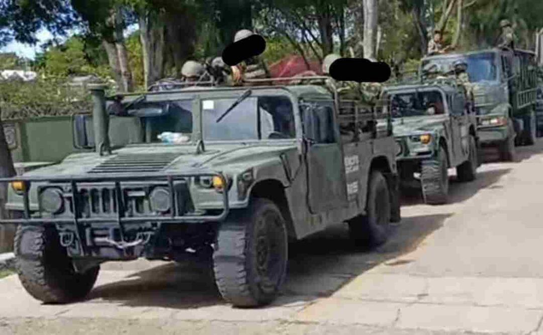 Los soldados y policías se encuentran en la cabecera municipal de Frontera Comalapa. Foto: Especial