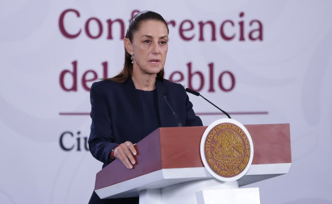 Claudia Sheinbaum Pardo en su conferencia matutina del 20 de abril de 2026. Foto: Fernanda Rojas / EL UNIVERSAL