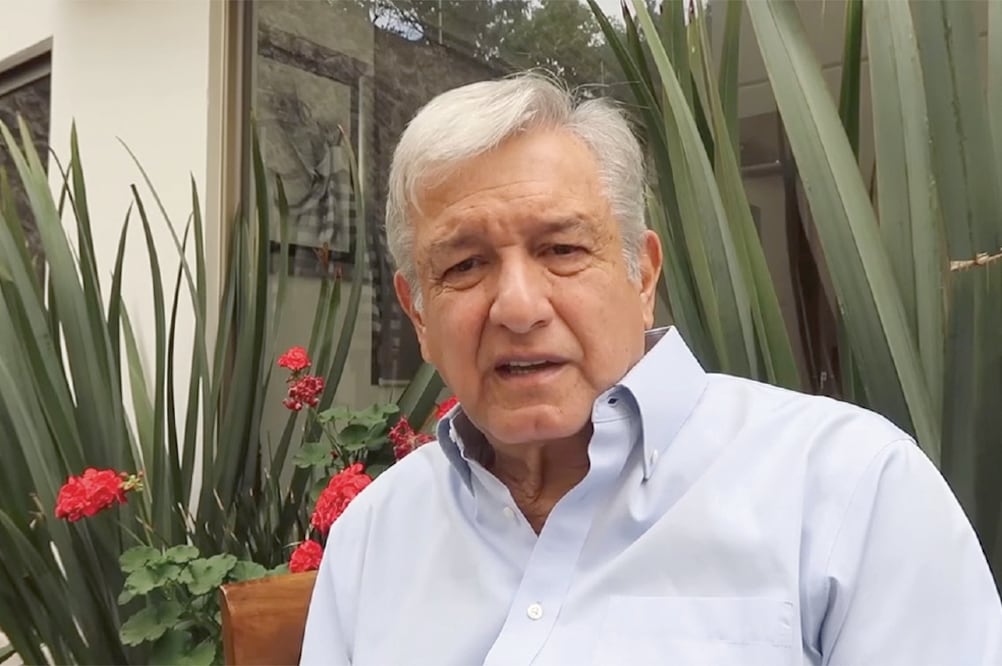 De acuerdo con López Obrador, Morena prevé recibir unos 207 millones de pesos para las campañas; destinará la mitad para apoyo a damnificados. (TOMADA DE YOUTUBE)