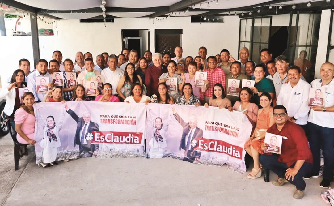 La diputada Lorena Méndez compartió en redes la imagen del encuentro a favor de Sheinbaum.