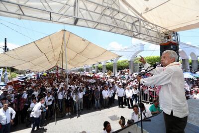 Orden de aprehensión contra Karime Macías, es propaganda de Yunes: AMLO