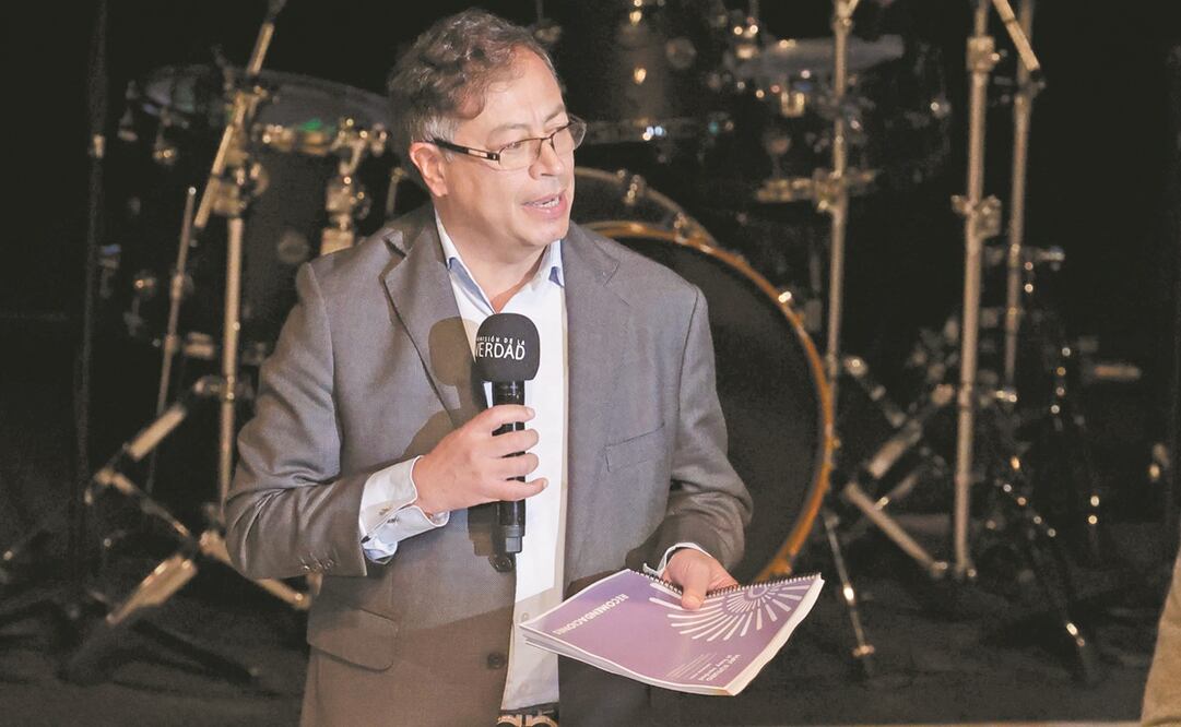 El presidente electo Gustavo Petro, en la presentación del informe final construido por la Comisión de la Verdad, en Bogotá, el pasado28 de junio.