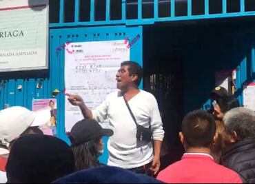 Se registra acarreo de comerciantes en casilla donde podría votar AMLO