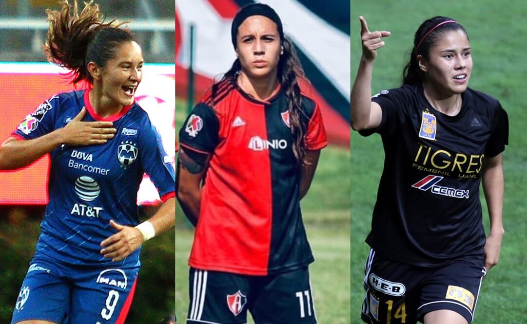 Desirée Monsiváis, Fabiola Ibarra y Lizbeth Ovalle son algunas de las jugadoras que forman parte del once ideal del AP2018. FOTO/ESPECIAL