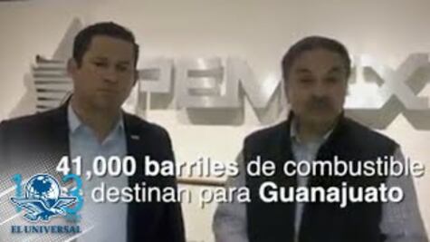 Pemex anuncia envío de 11 mil barriles de gasolina a Guanajuato