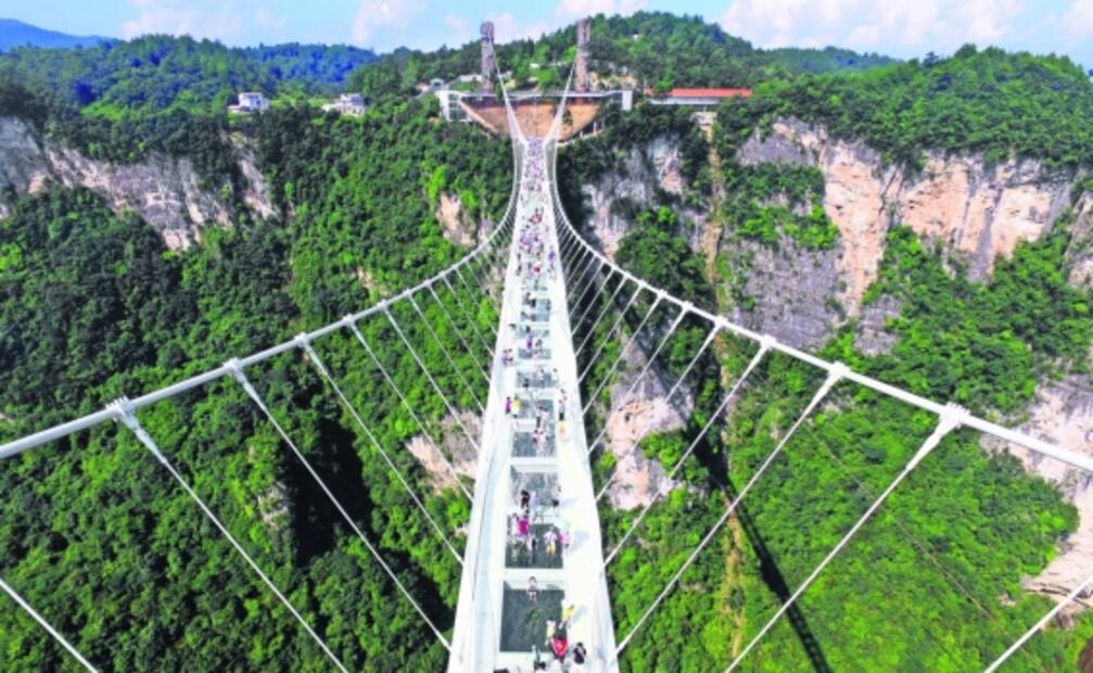 Dónde está el nuevo puente de cristal más largo del mundo