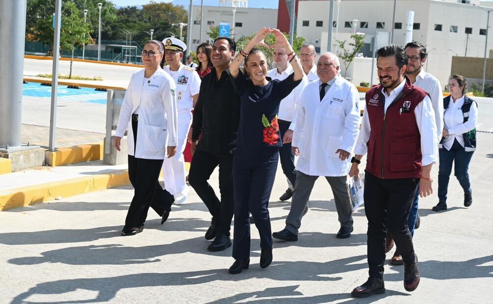 Presidenta Claudia Sheinbaum durante inauguración del hospital de especialidades en Tuxtla Gutiérrez, Chiapas (21/11/2025). Foto: Especial