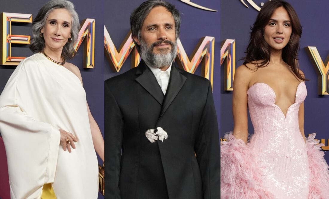 Desde Issa López hasta Eiza González, los mexicanos que brillaron en el Emmy. Fotos: AP.