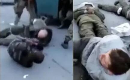 Polémica en Ucrania por videos donde aparecen supuestos soldados ucranianos disparando a prisioneros rusos
