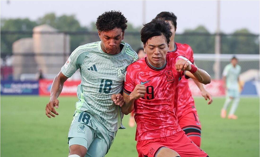 La Selección Mexicana Sub 17 cayó en su debut ante Corea del Sur. FOTO: @miseleccionsubs