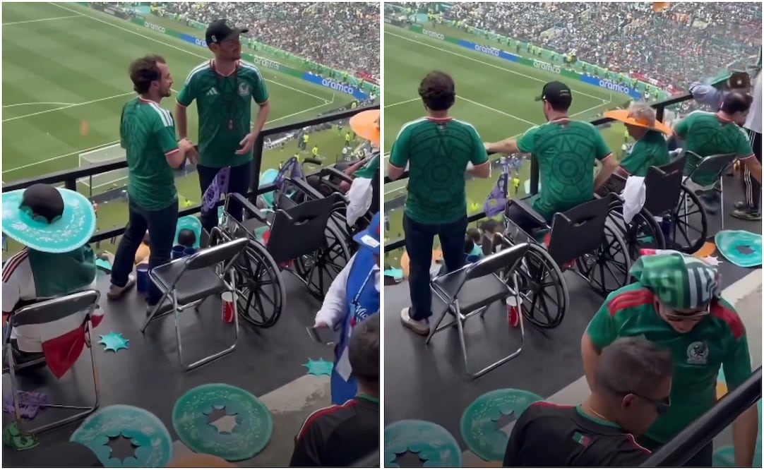 ¿Un milagro en el Estadio de la CDMX?; asistente en silla de ruedas se pone de pie durante partido entre México y Sudáfrica, genera conmoción. Foto: Captura de pantalla / Redes Sociales