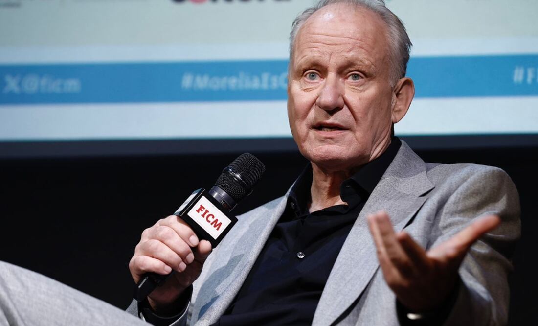 Stellan Skargad cuenta con una filmografía de más de 50 películas. Ofreció una charla en el Festival Internacional de Cine de Morelia. Foto: Berenice Fregoso/EL UNIVERSAL.