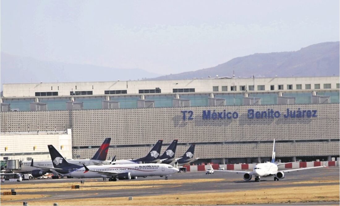 Aeropuerto Internacional de la Ciudad de México (AICM). Foto: EL UNIVERSAL
